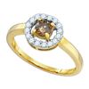 Image 1 : 10KT Yellow Gold 0.50CTW DIAMOND FASHION RING