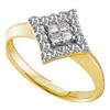 Image 1 : 14KT Yellow Gold 0.45CTW DIAMOND INVISIBLE RING