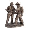 Image 1 : Firefighters Teamwork Cold Cast Bronze Statue