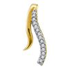 Image 1 : 10KT Yellow Gold 0.04CTW DIAMOND FASHION PENDANT