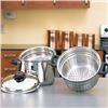 Image 1 : Steam Control 8qt T304 Stainless Steel Stockpot/Spaghet