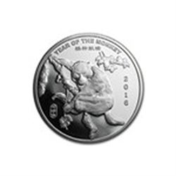 1 oz Silver Round - (2016 Year of the Monkey)