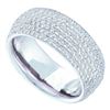 Image 1 : 14K White-gold 1.78CT ROUND DIAMOND LADIES FASHION BAND