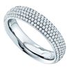 Image 1 : 14KT White Gold 0.76CTW DIAMOND FASHION BAND