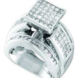 14KT White Gold 3.00CTW DIAMOND BRIDAL SET WITH 0.33CT