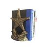Image 1 : SET OF 2" ANTIQUE STYLE GOLD CAST IRON STARFISH BOOK EN