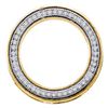 Image 1 : 10KT Yellow Gold 0.15CTW DIAMOND CIRCLE PENDANT