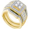 Image 1 : 14K Yellow-gold 1.51CT DIAMOND FASHION BRIDAL SET