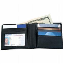 Embassy Men's Solid Genuine Leather Bi-Fold Wallet