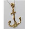 Image 2 : 14K GOLD PLATED ANCHOR CHARM PENDANT