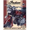 Image 1 : INDIAN MOTORCYCLE METAL SIGN