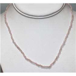 23.01 CTW Natural Rose Quartz Necklace