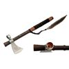 Image 1 : NATIVE AMERICAN STYLE 20" TOMAHAWK W/PIPE