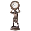 Image 1 : Atlas Clock Cold Cast Stone Statue