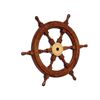 Image 1 : NAUTICAL DELUXE CLASS HAMPTON WOOD AND SOLID BRASS 18"