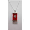 Image 1 : Natural Chinese Design RED JADE BRASS PENDANT