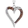 Image 1 : 10KT White Gold 0.20CTW DIAMOND FASHION PENDANT
