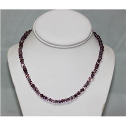 80.01  CTW Amethyst Beads  Necklace