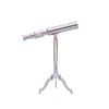 Image 1 : Nautical Chrome Telescope on Stand 17"
