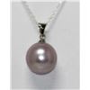 Image 1 : ELEGANT ROUND LAVENDER PEARL PENDANT