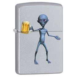 GENUINE ZIPPO LIGHTER PARTY ALIEN