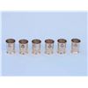 Image 1 : SET OF 6 BRASS ANCHOR SHOT GLASS W/12" ROSEWOOD BOXES