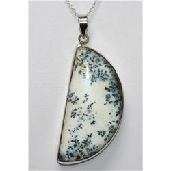 NATURAL 75.75 CTW SEMIPRECIOUS  PENDANT .925 STERLING S