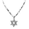 Image 1 : STAINLESS STEEL JEWISH STAR PENDANT COMES W/CHAIN