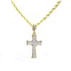 Image 1 : BRASS CROSS PENDANT COMES W/CHAIN