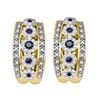 Image 1 : 10K Yellow-gold 0.75CTW BLACK DIAMOND FASHION EARRING