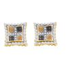 Image 1 : 10KT Yellow Gold 0.51CTW DIAMOND MICRO PAVE EARRING