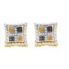 Image 1 : 10KT Yellow Gold 0.51CTW DIAMOND MICRO PAVE EARRING