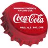 Image 1 : COKE EMBOSSED METAL SIGN