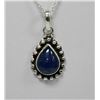 Image 1 : BEAUTIFUL SILVER PENDANT WITH BLUE TANZANITE STONE CTW