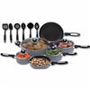Image 1 : Chef's Secret 16pc Hard Annodized Aluminum Cookware Set