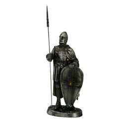 Crusader Knight Cold Cast Resin Statue