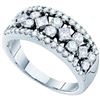 Image 1 : 14KT White Gold 1.25CTW DIAMOND LADIES FASHION BAND