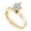 Image 1 : 14KT Yellow Gold 0.12CT DIAMOND FASHION BRIDAL SET