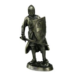 Crusader Knight Cold Cast Resin Statue