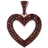 Image 1 : 10KT Rose Gold 0.25CTW DIAMOND HEART PENDANT    