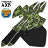 Image 1 : 3 PIECE SET OF GREEN THROWING AXES