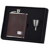 Image 1 : Visol Hunter Dark Brown Leather 6oz Flask Gift Set