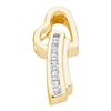 Image 1 : 10KT Yellow Gold 0.08CTW DIAMOND HEART PENDANT