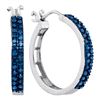 Image 1 : 10KT White Gold 0.50CTW DIAMOND FASHION EARRING