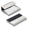 Image 1 : Malta Black Matte Silver Plated Business Card Case