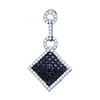 Image 1 : 10KT White Gold 1.02CTW DIAMOND FASHION PENDANT