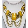 YELLOW BRASS NECKLACE