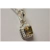 Image 2 : NATURAL CITRINE PENDANT 0.65 CTW .925 STERLING SILVER
