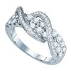 Image 1 : 10KT White Gold 1.12CTW DIAMOND FASHION BAND