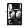 Image 1 : GENUINE ZIPPO VIEW FROM BEHIND LIGHTER--BLACK AND WHITE